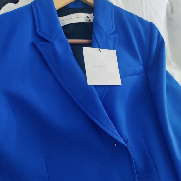 Victoria Beckham NWT Blue lapis Jacket - Picture 5 of 7